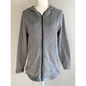 Eddie Bauer Jacket Women’s Large Gray Radiator 2 Full Zip Hooded Fleece Casual